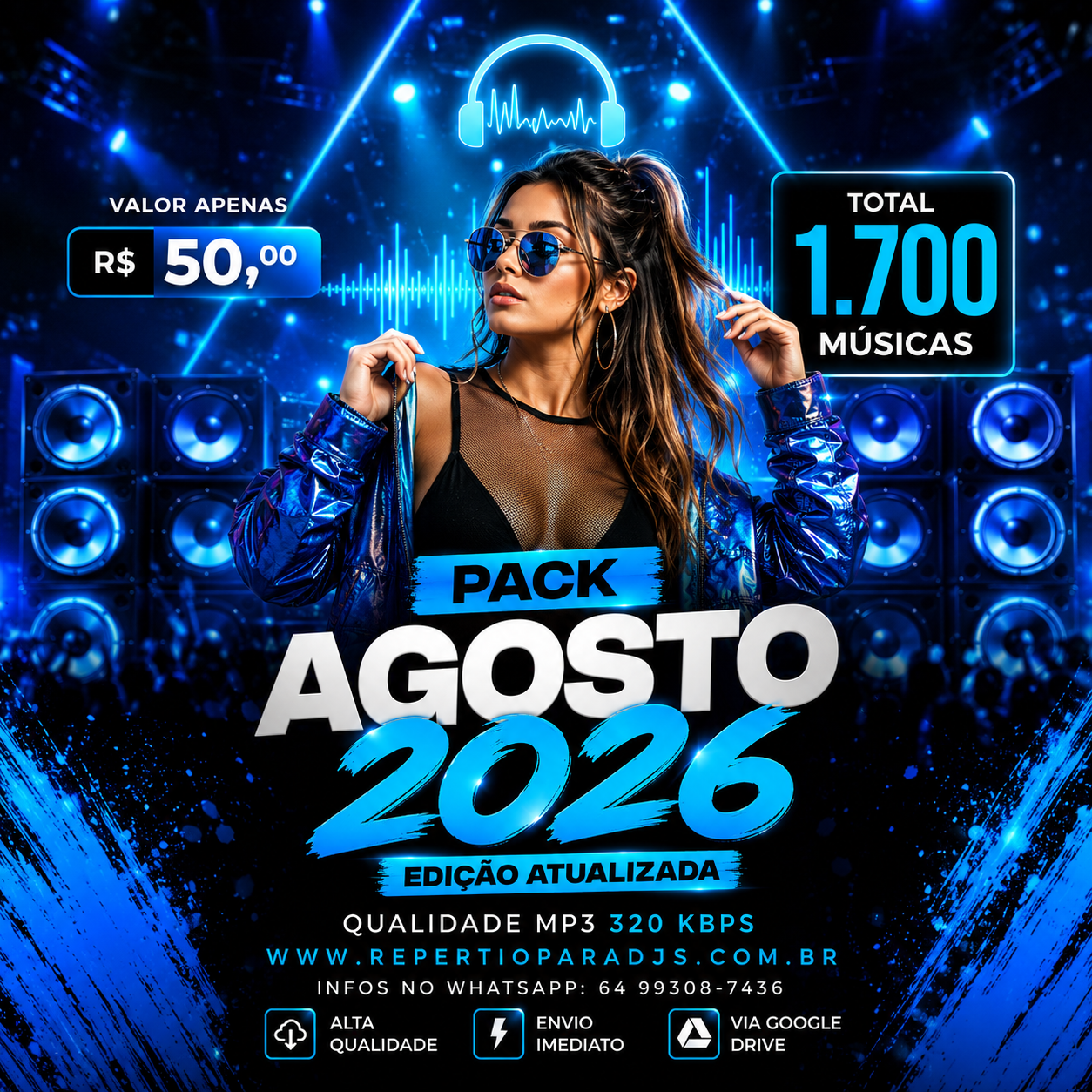 Pack Agosto 2026 – Repertório para DJs 2026 🎧